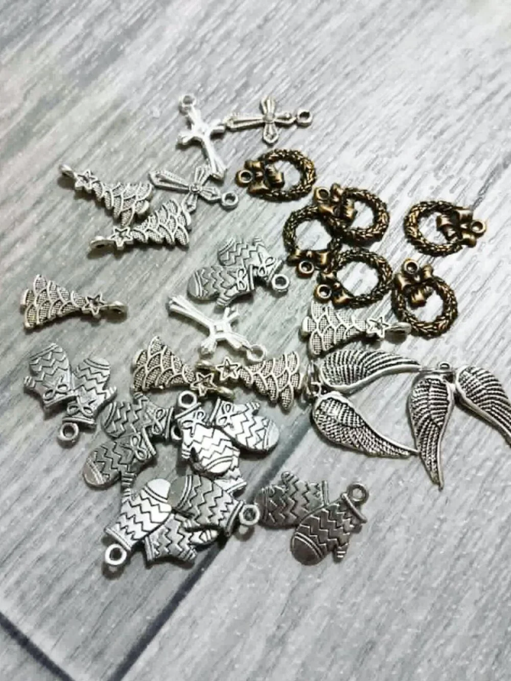 Bulk Lot of Glass Beads and Charms